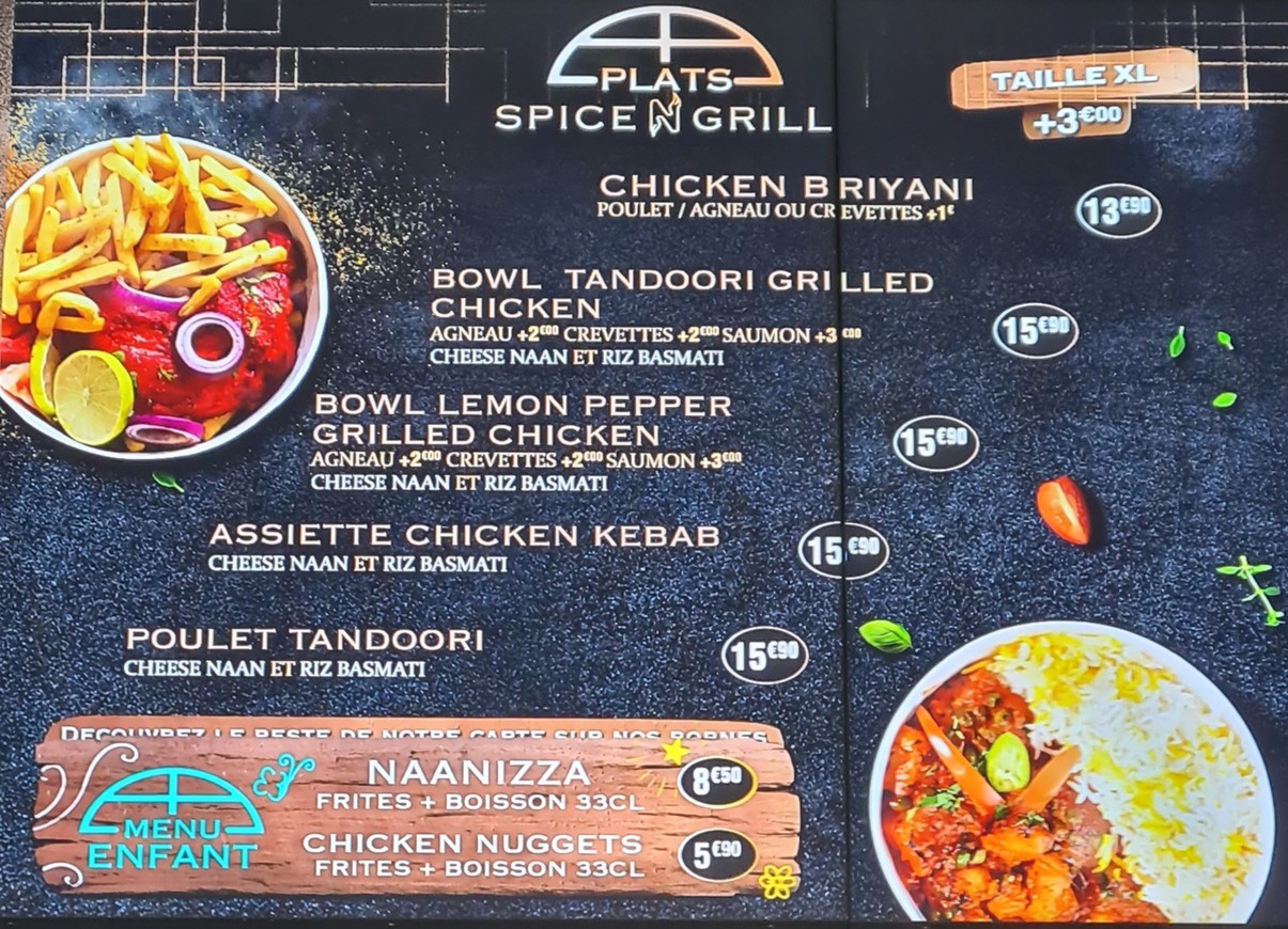 SPICE'N'GRILL menu 4