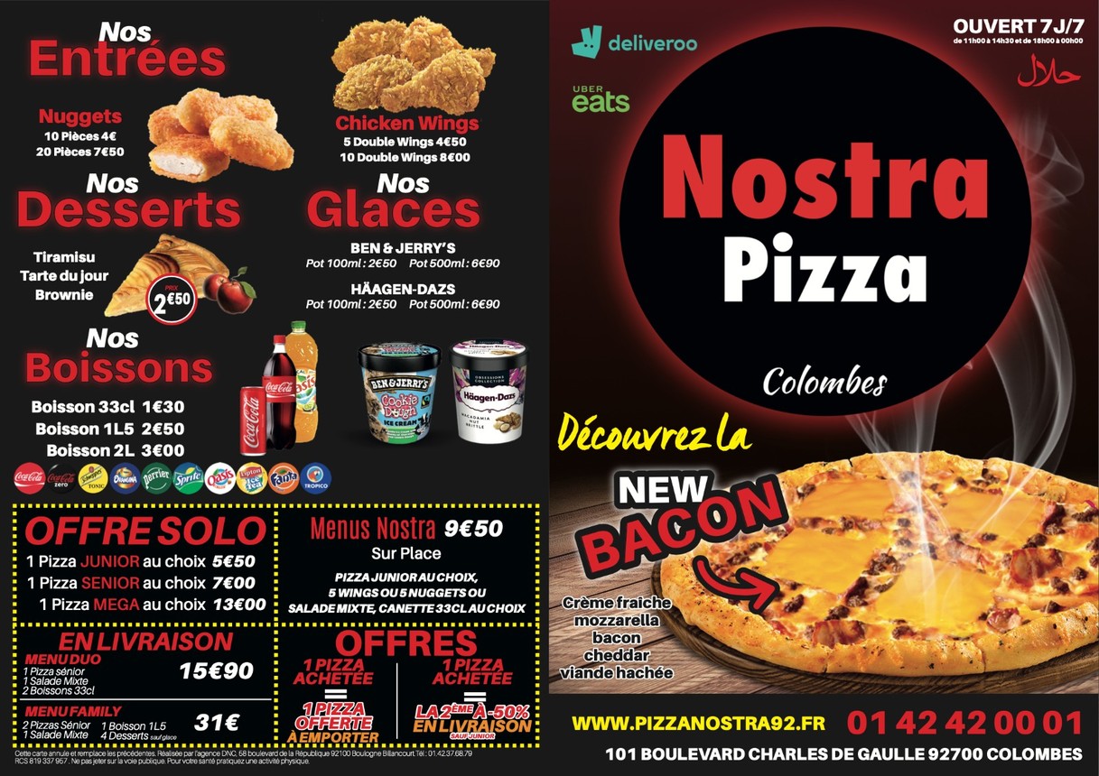 Pizza Nostra menu 1