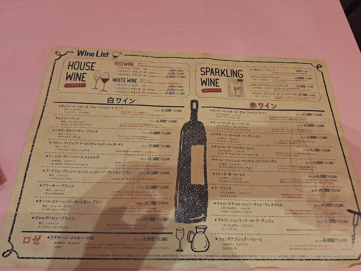 Bella Bella (Osaki) menu 4
