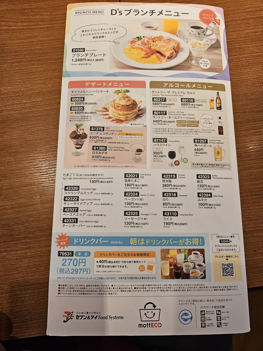 Denny's Kiyosumi menu 5