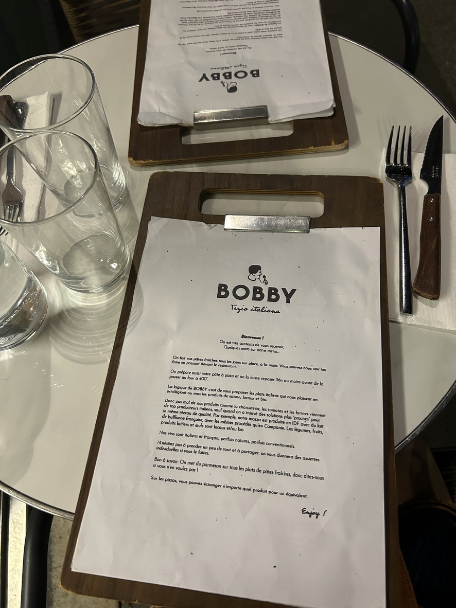 Bobby menu 1