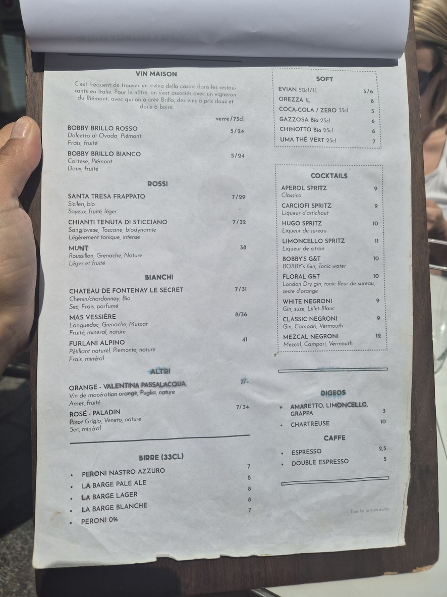 Bobby menu 3