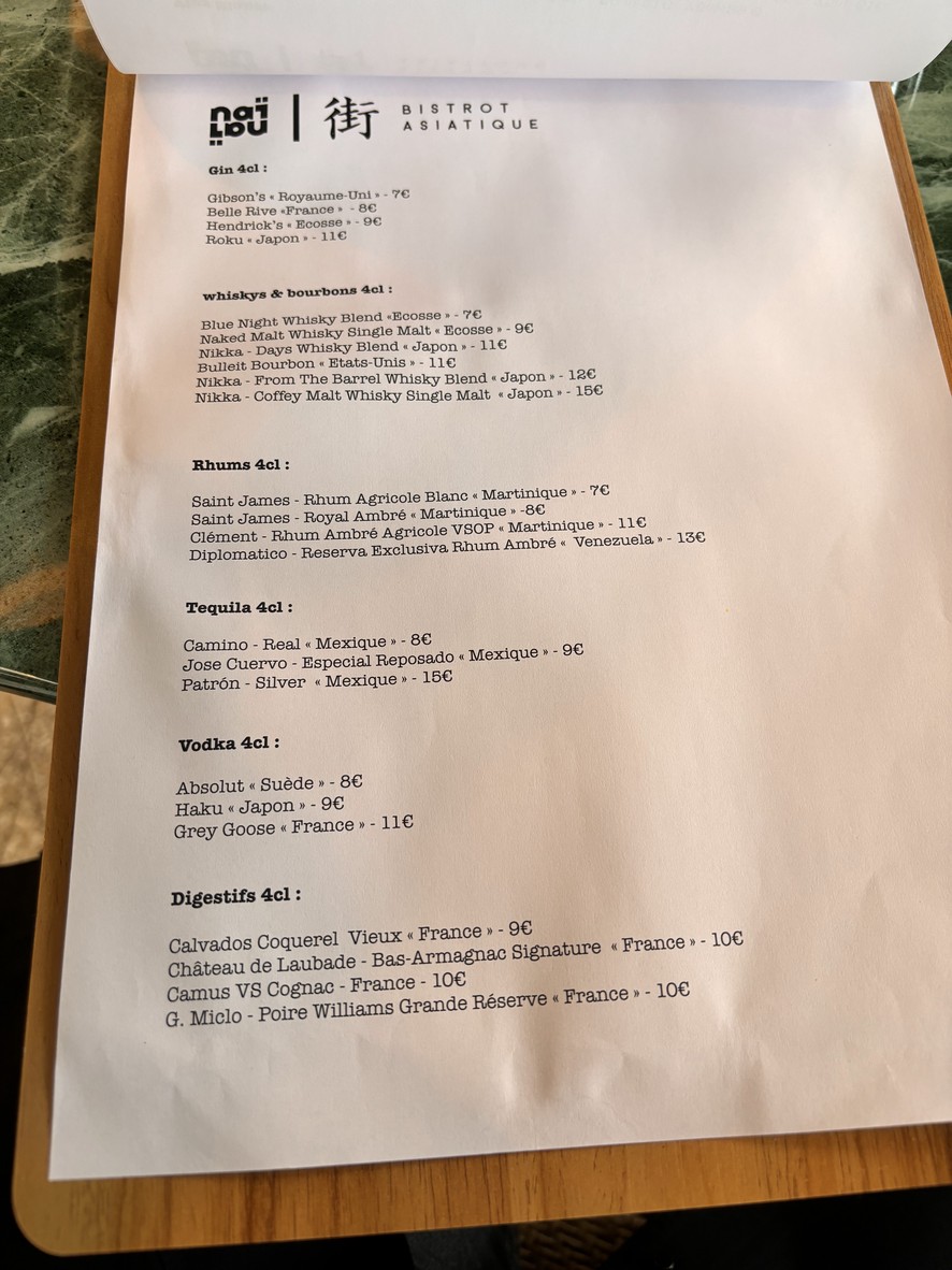 Naï Naï - Bistrot chic asiático menu 3