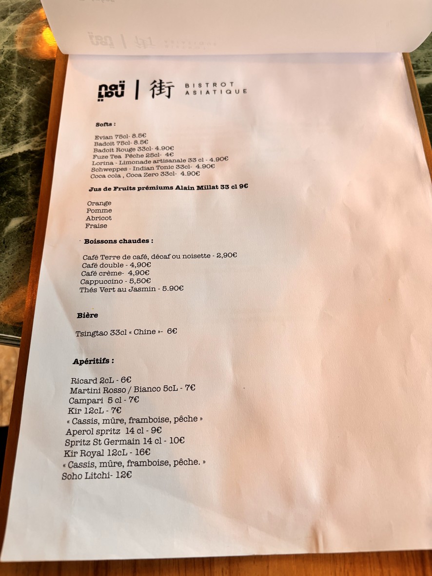 Naï Naï - Bistrot chic asiático menu 4