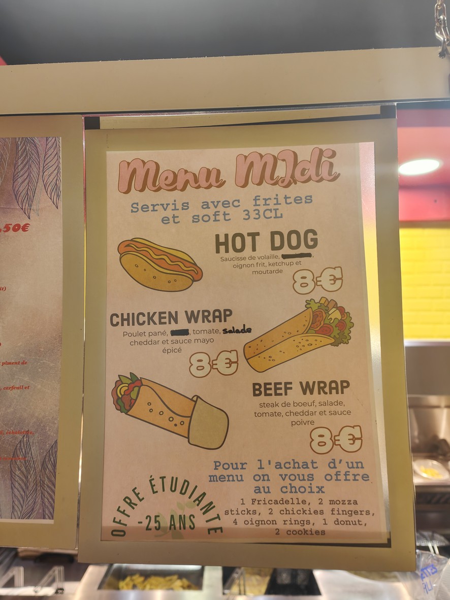 Van April l'Atelier des Frites menu 3