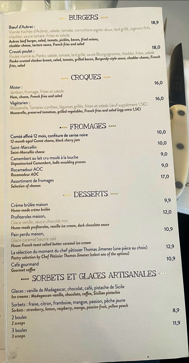 Bistrot Richelieu menu 4
