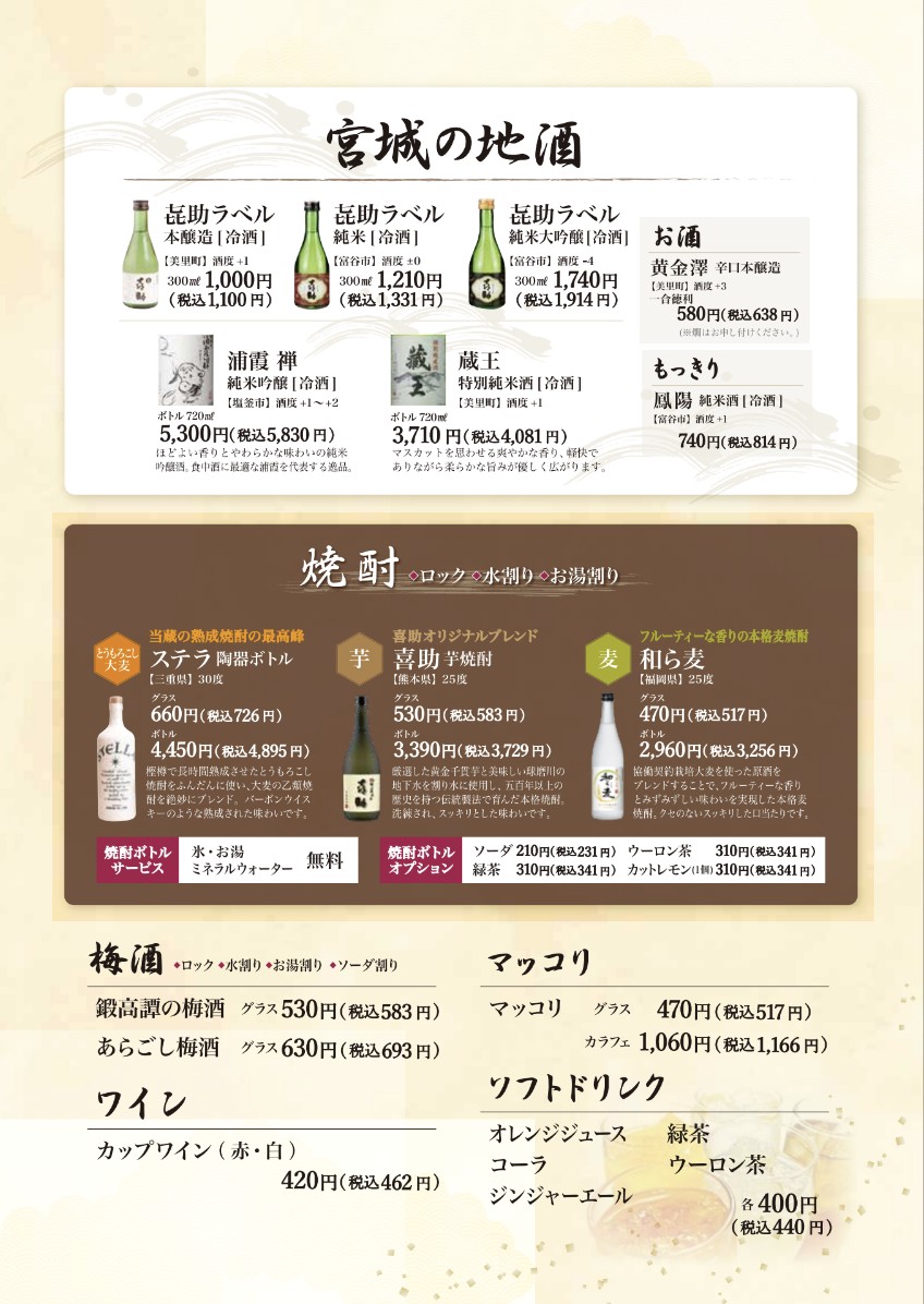 Kisuke menu 7