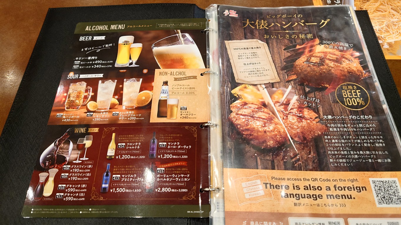 Big Boy menu 1