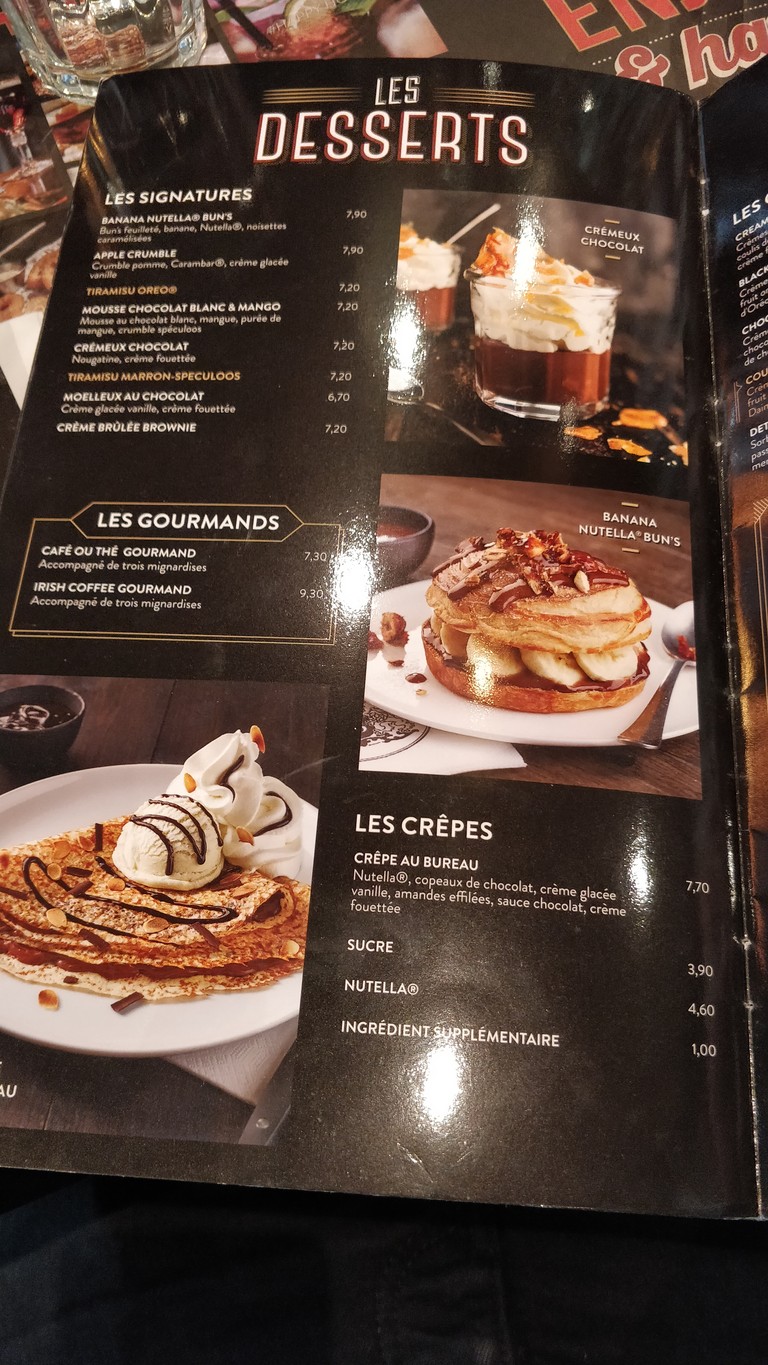 Au Bureau menu 4