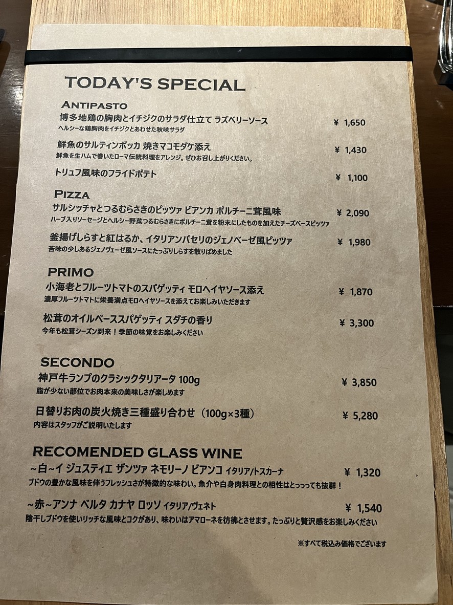 The Kitchen Salvatore Cuomo GINZA menu 3