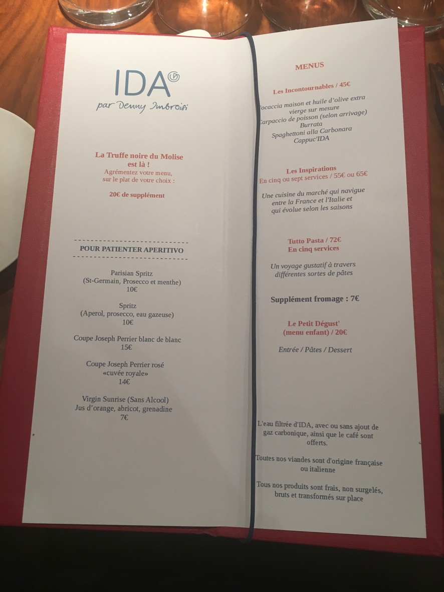 IDA by Denny Imbroisi menu 2