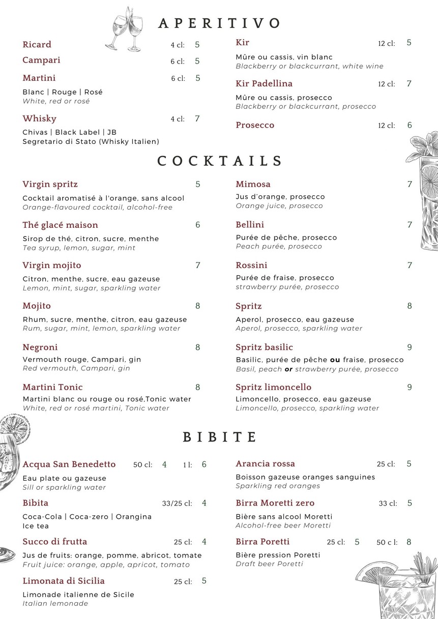 La Padellina menu 4