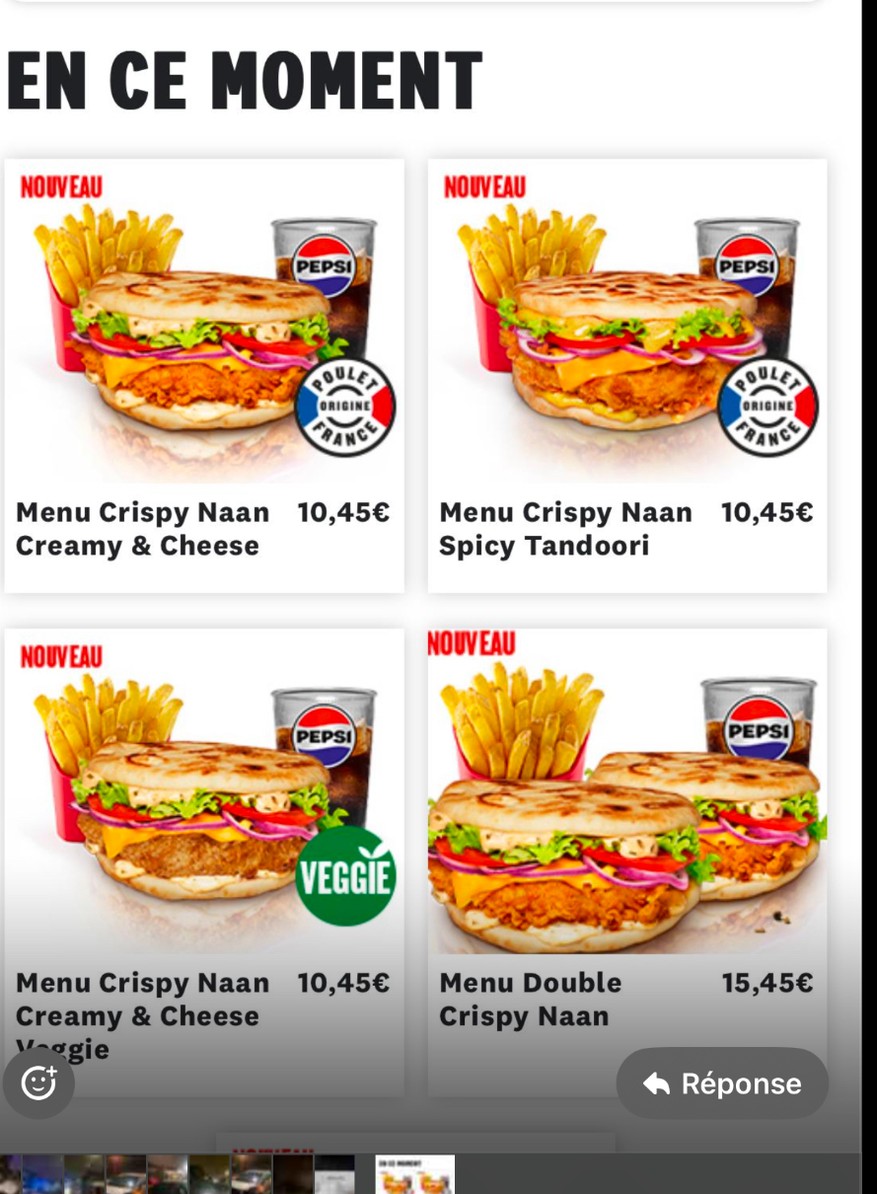 KFC menu 2