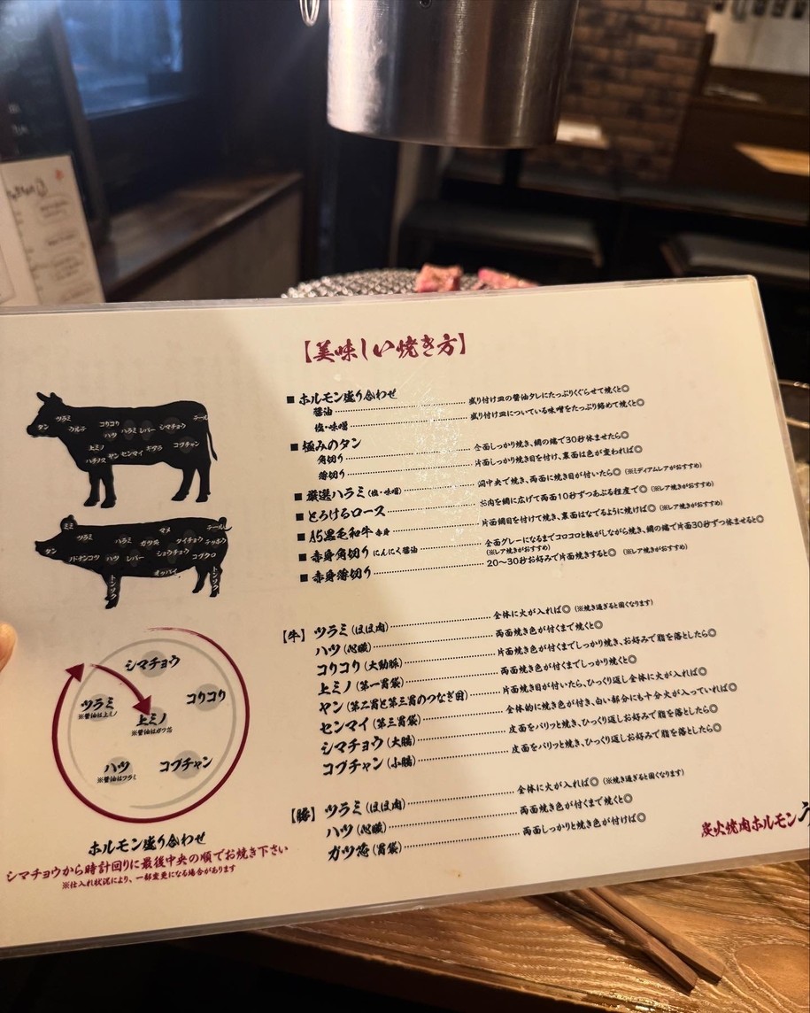 Ushigoro Bambina Carbone Nakameguro menu 3