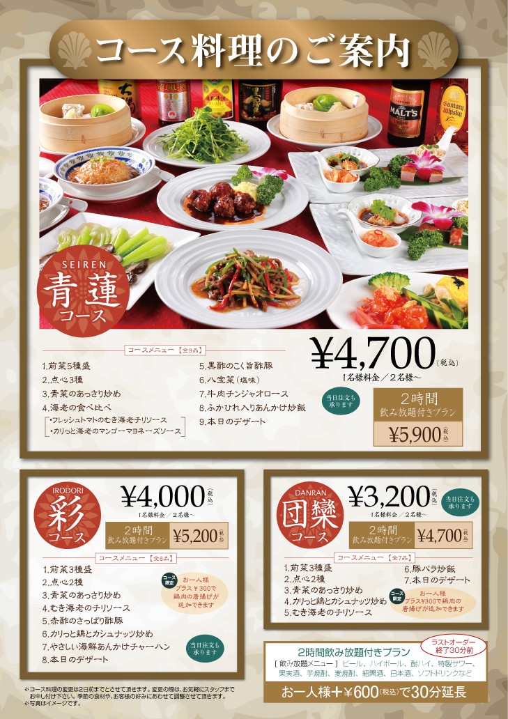 Seiren Tennozu Sphere Tower Branch menu 2