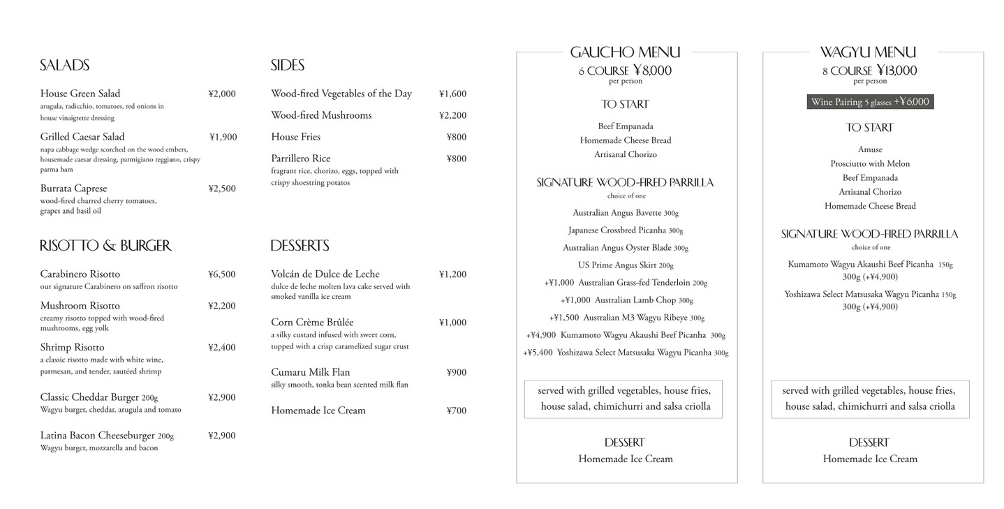 Latina PARRILLA(ex. Bacana Demais) menu 3