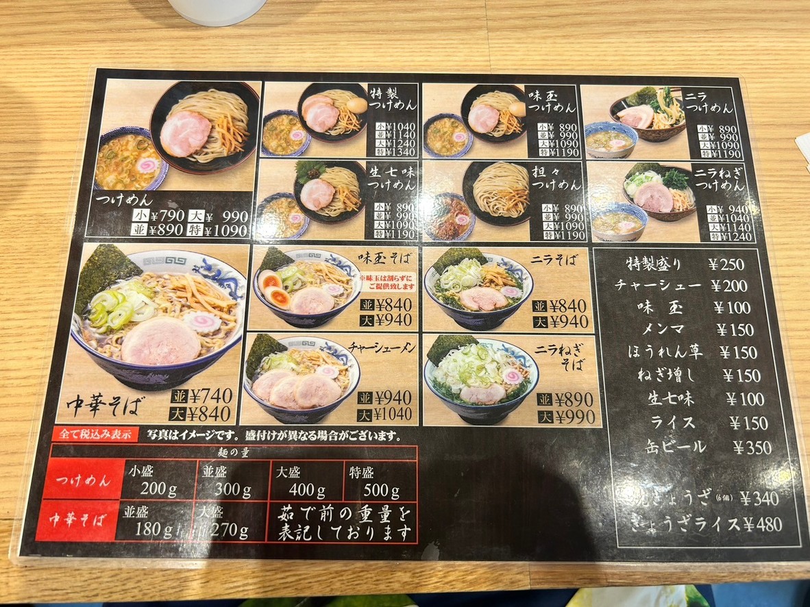 Sharin menu 1
