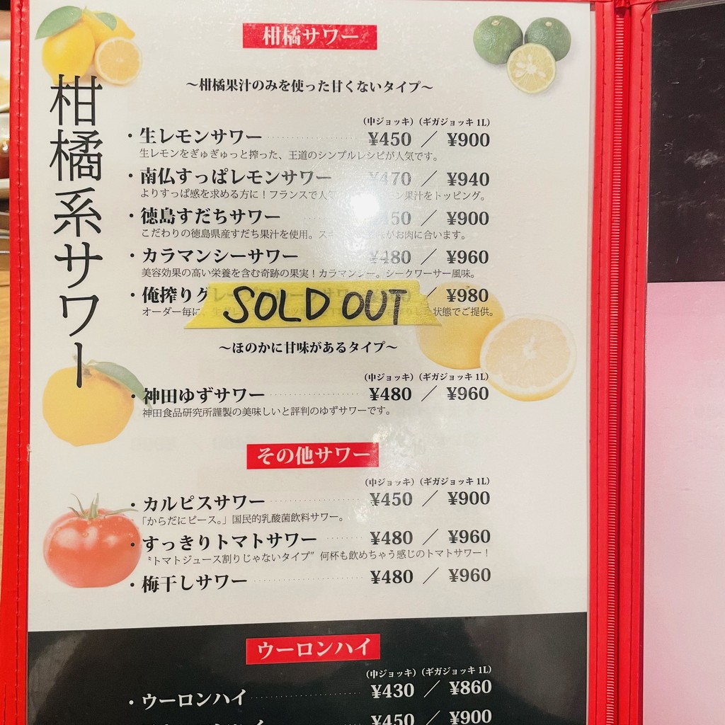 Kanda Yakiniku Ore no Niku Main Store menu 8