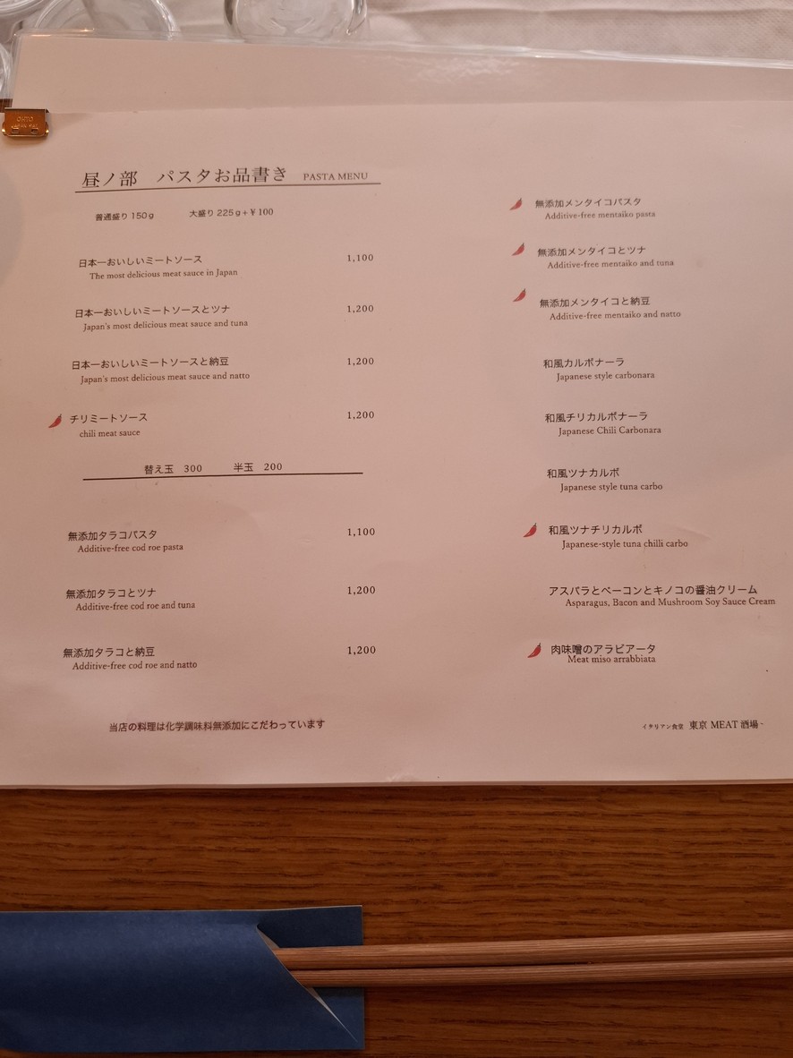 Sakaba Asakusabashi Main Branch menu 3