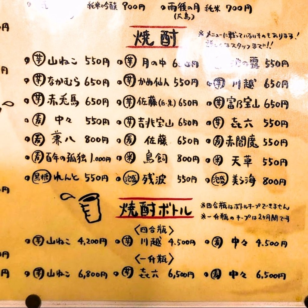 Manmarudori Shibaura Branch menu 2