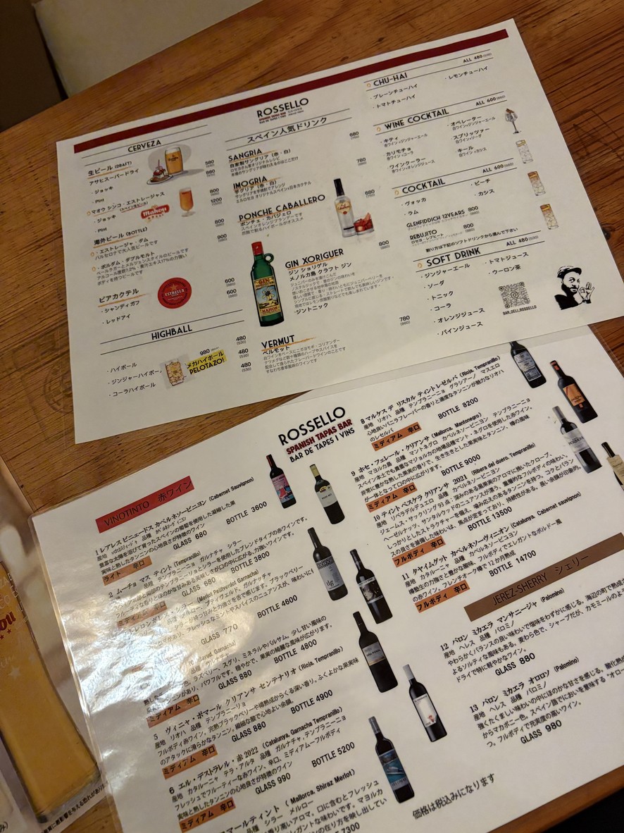 EL ROSSELLO menu 2