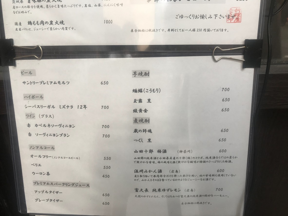 Ichi menu 1