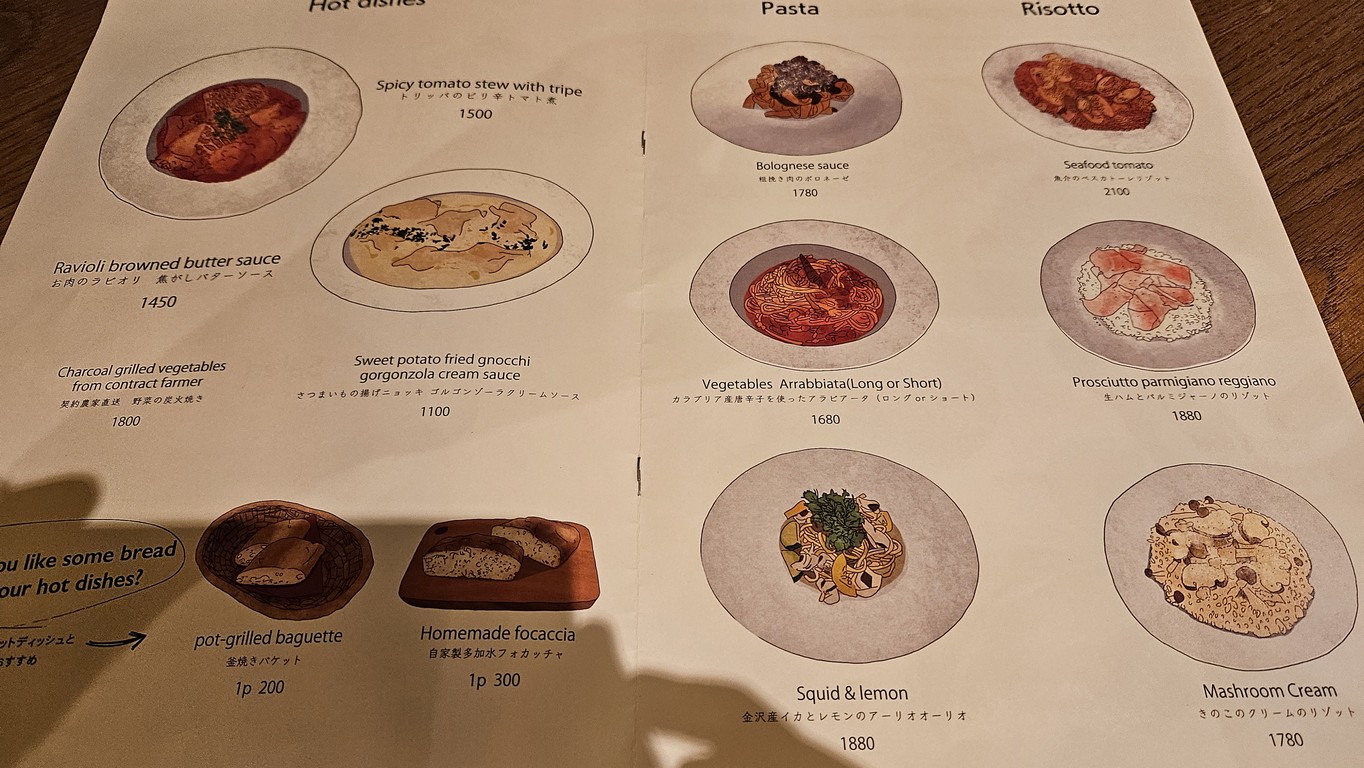 Allegro menu 1