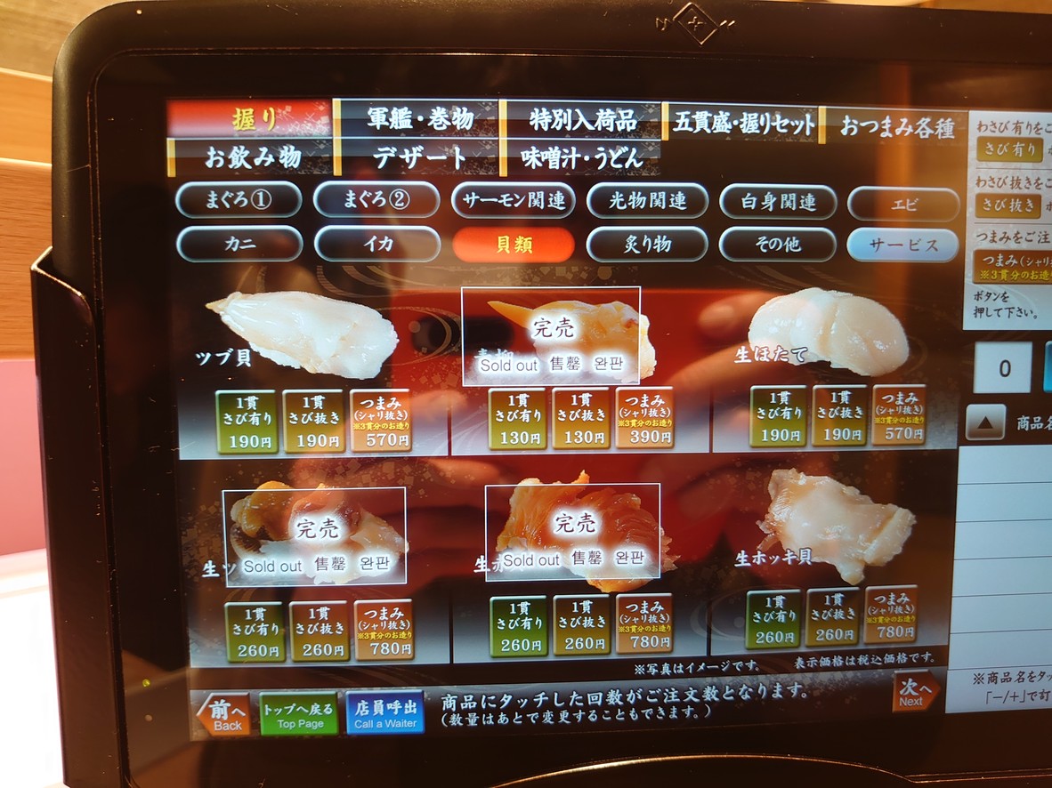 Sushimatsu Nishiogikubo shop menu 4