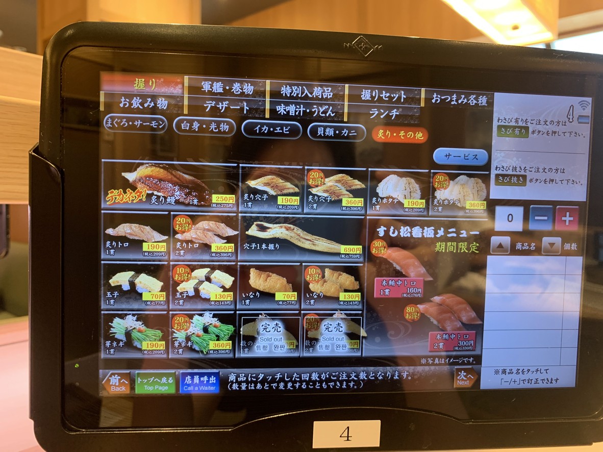 Sushimatsu Nishiogikubo shop menu 7