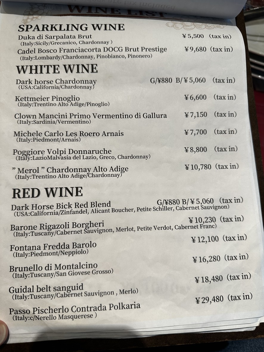 Buco di Muro NTV Plaza Branch menu 8