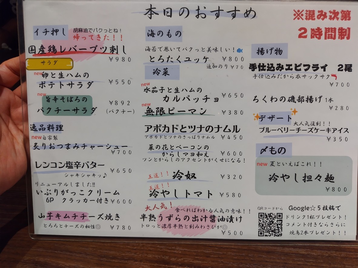 Syochan menu 1