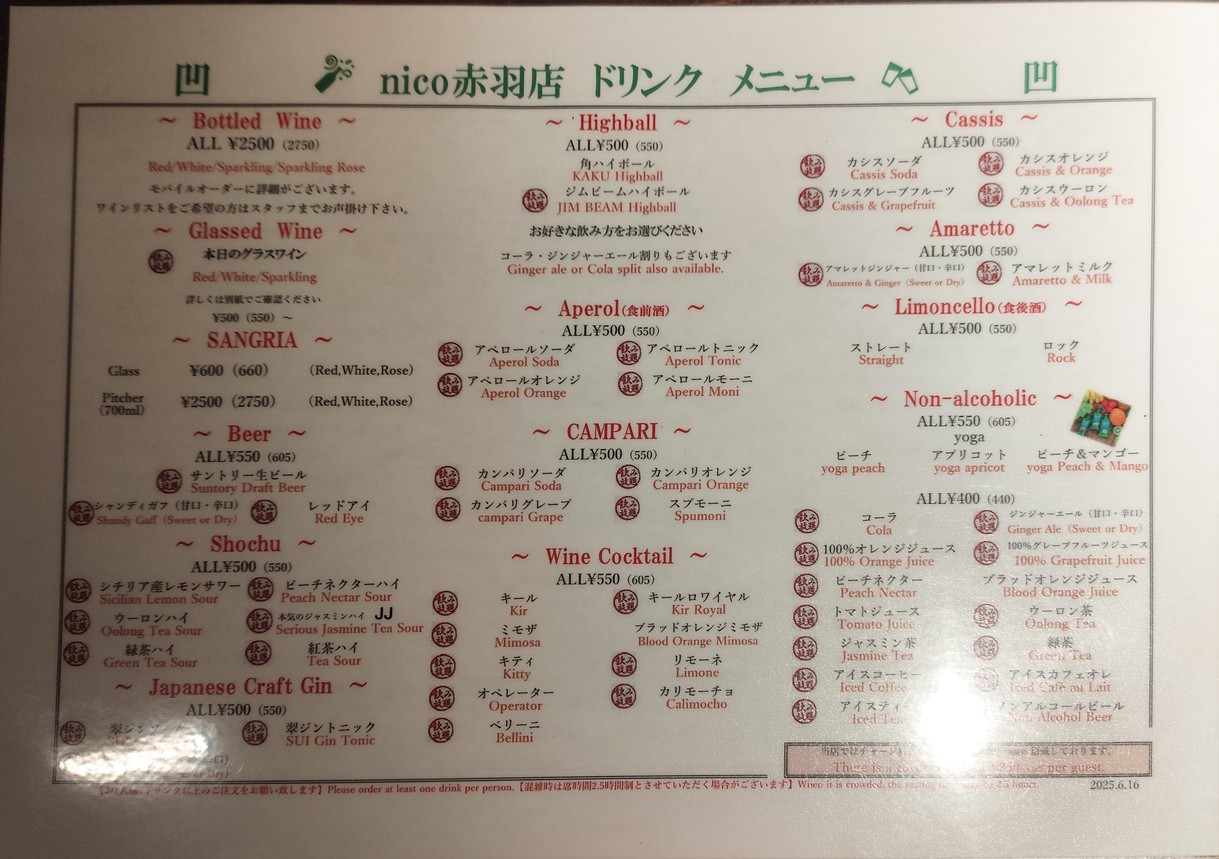 nico Akabane menu 2