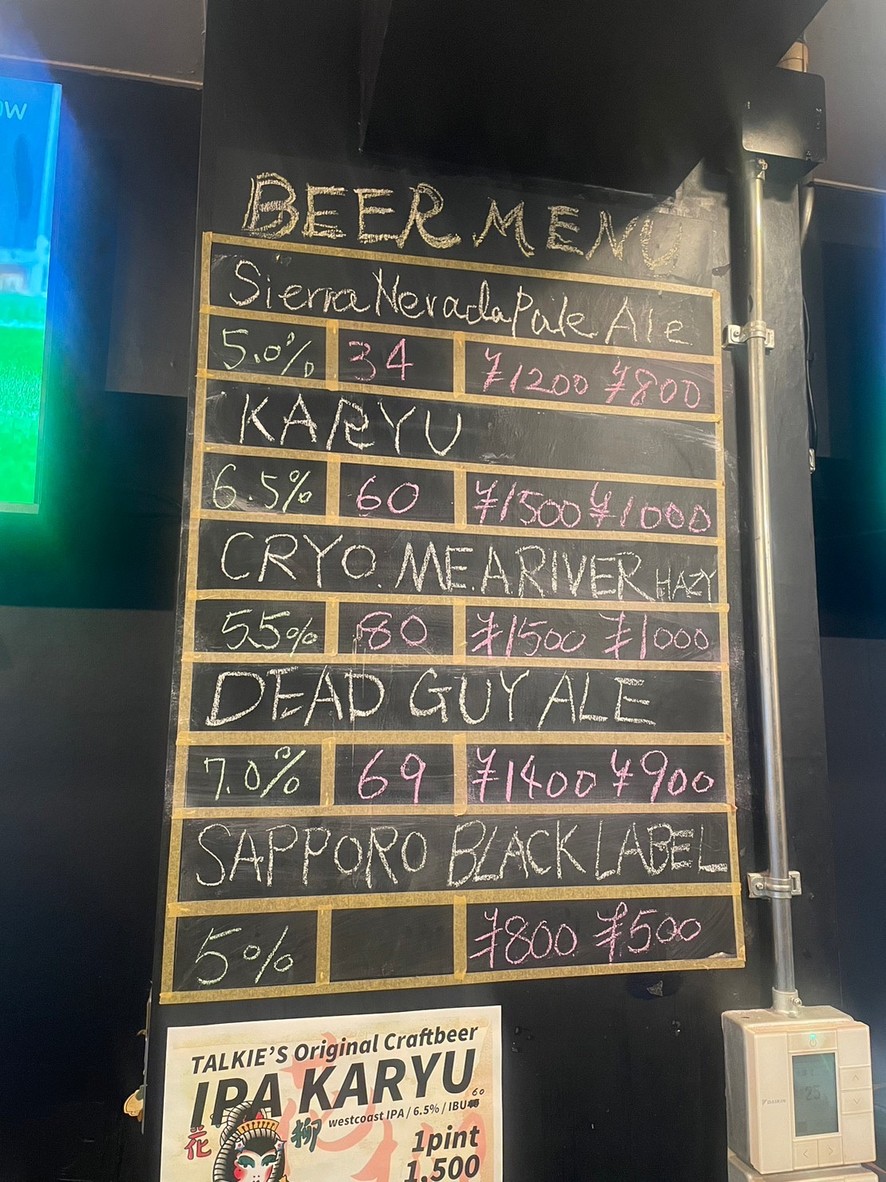 CRAFTHOUSE TALKIE'S menu 2