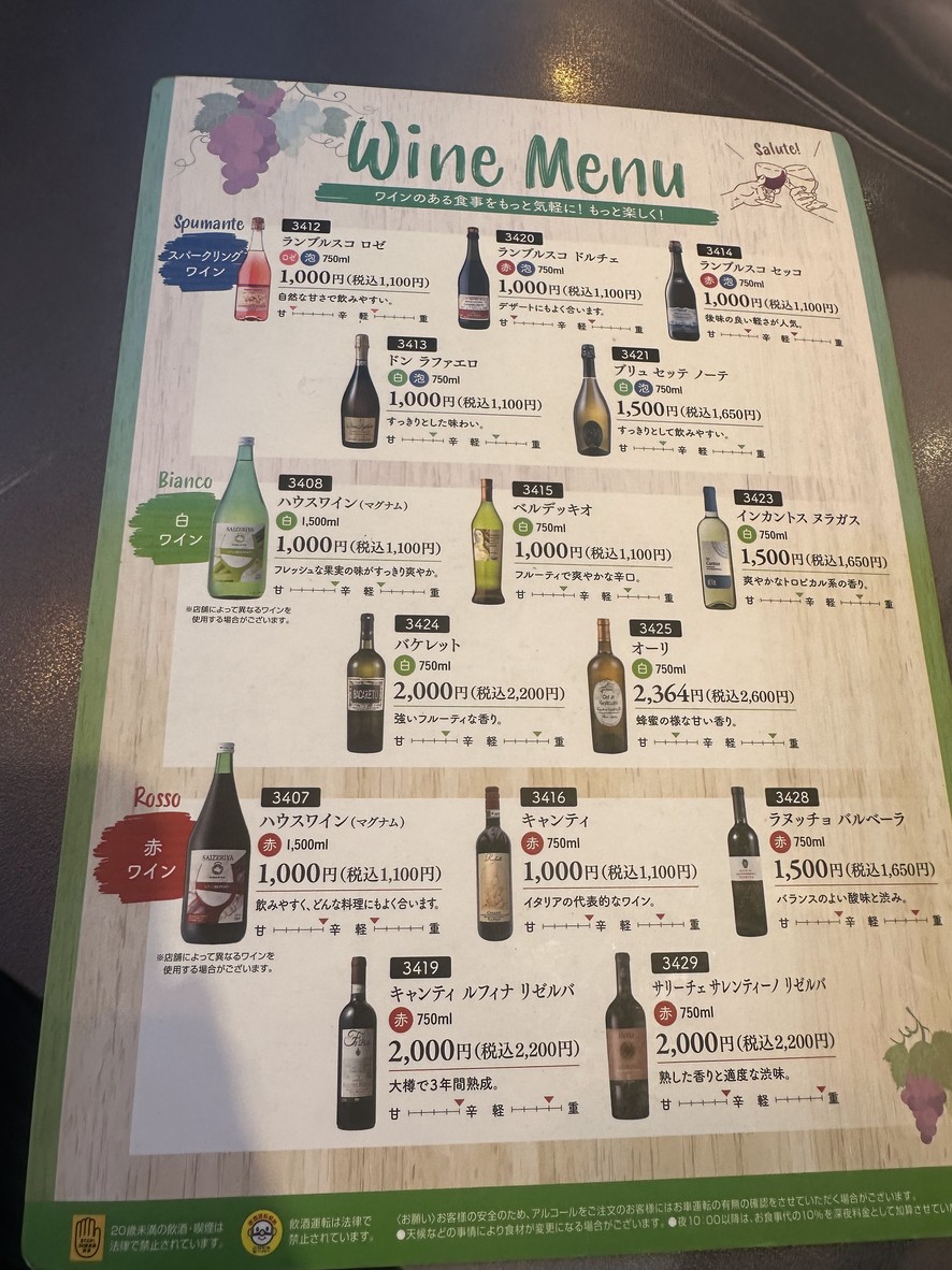 Saizeriya menu 7