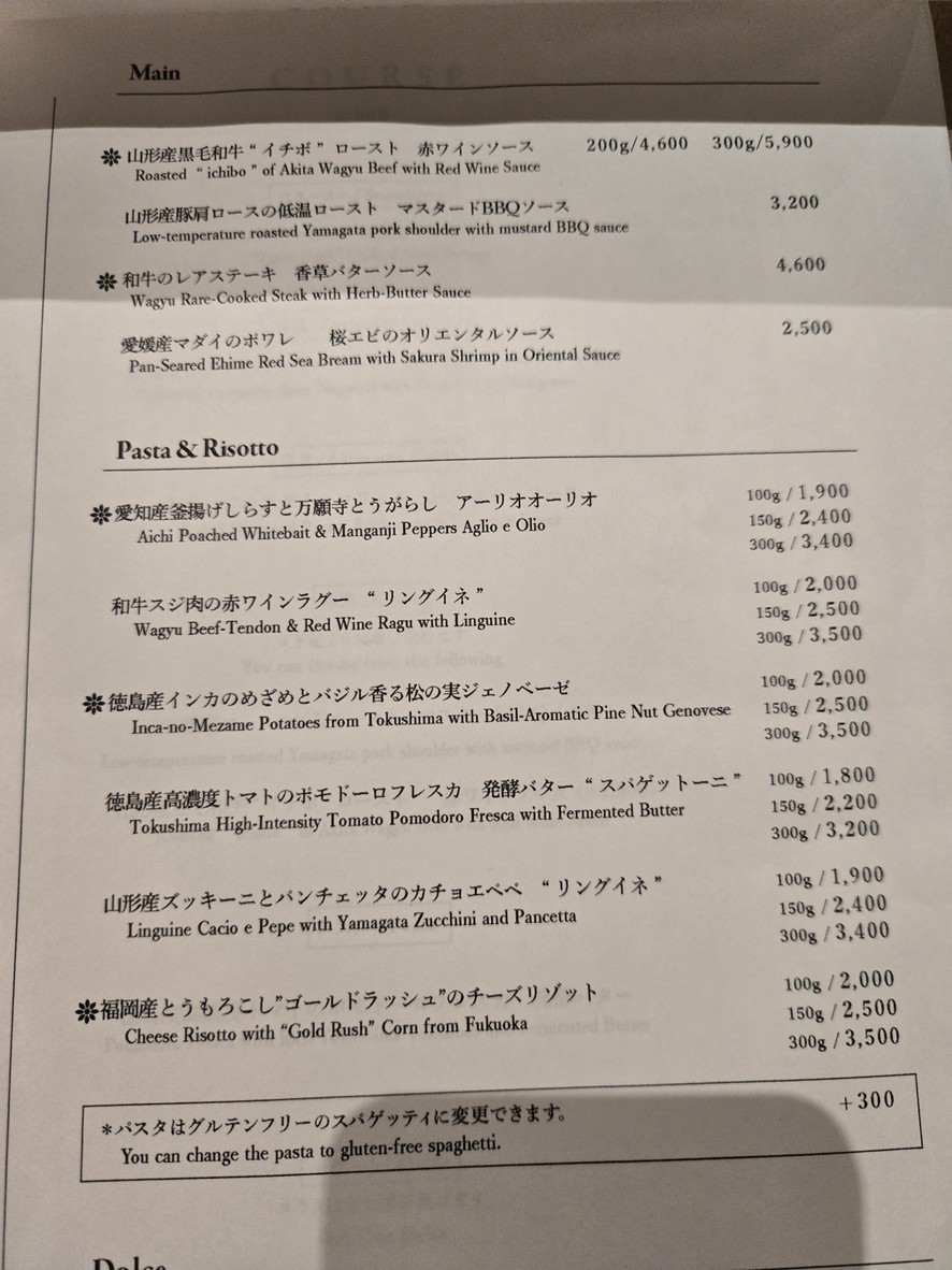 Atelier LaLa menu 1