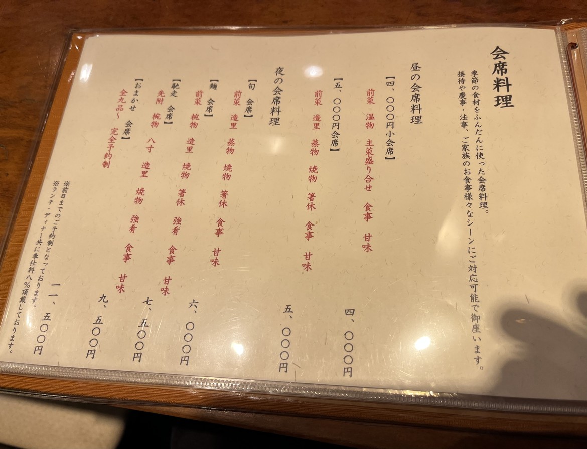 Chisou Koujiya menu 2