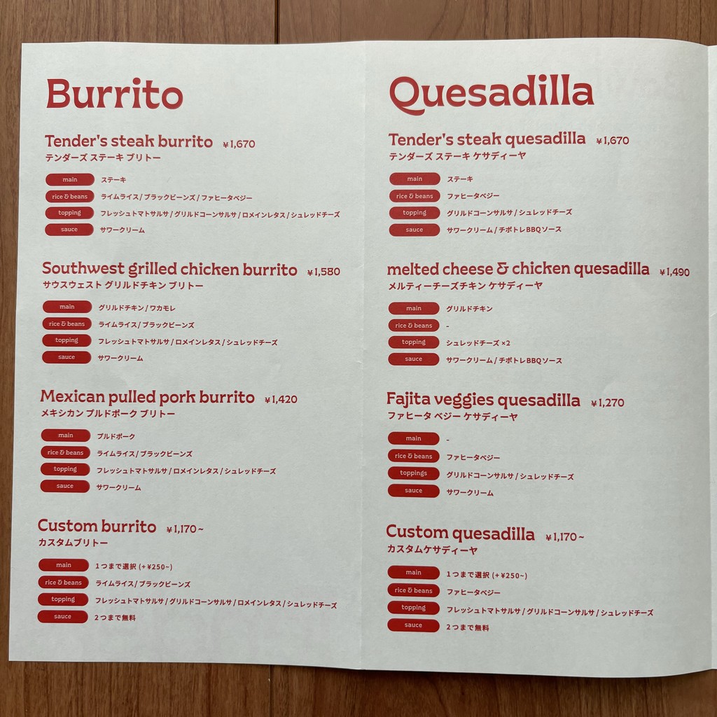 Tender's Southwest Grill menu 3