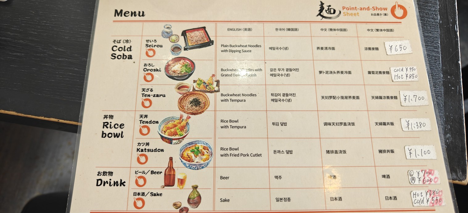 Fukumuro-an menu 2