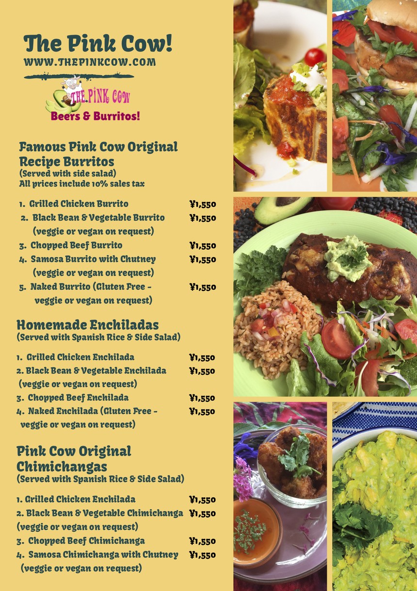 The Pink Cow Akasaka menu 3
