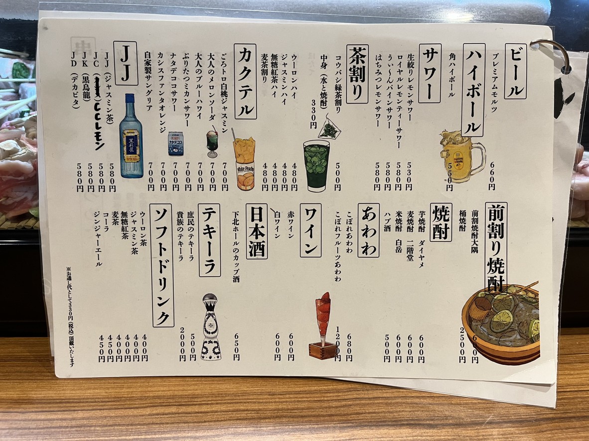 Vegetable Wrapped Skewers Shimokita Hall menu 2