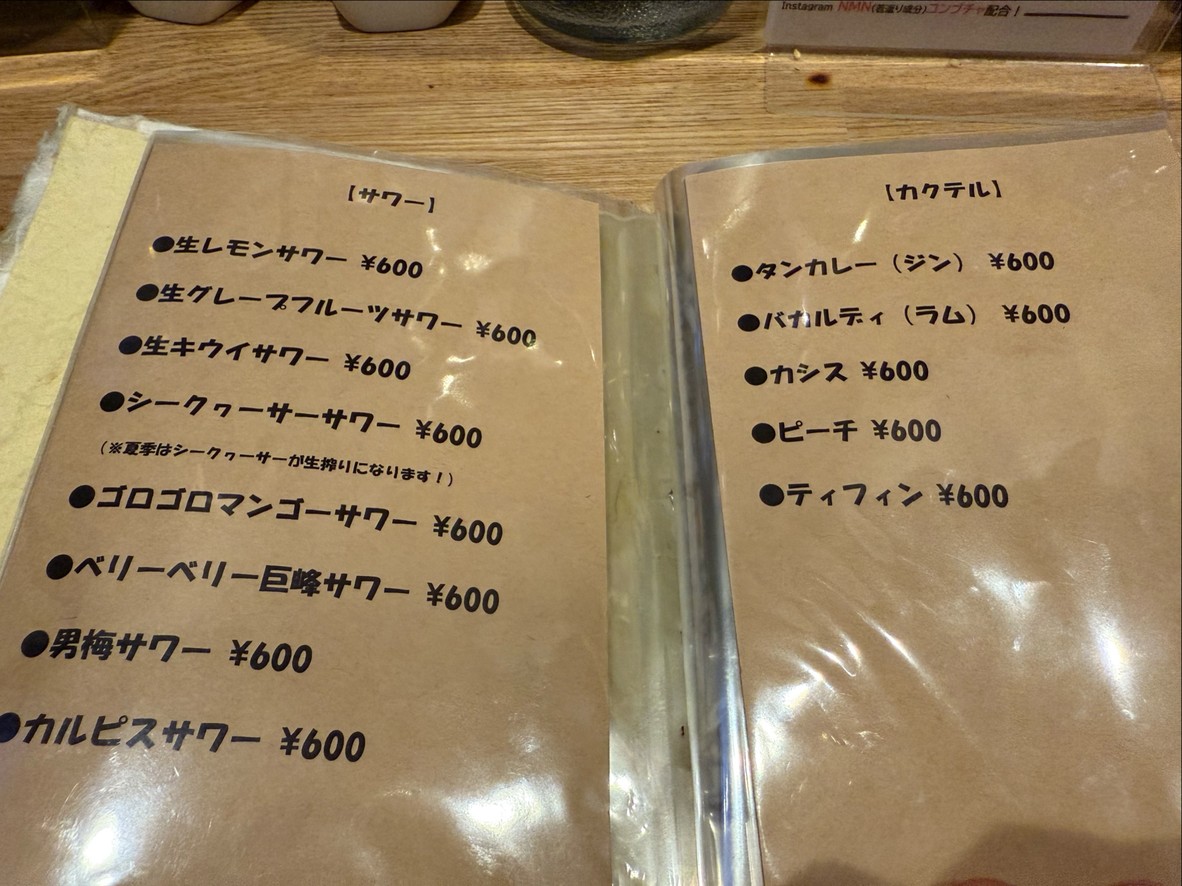 Rice and Sake. Dagout menu 6
