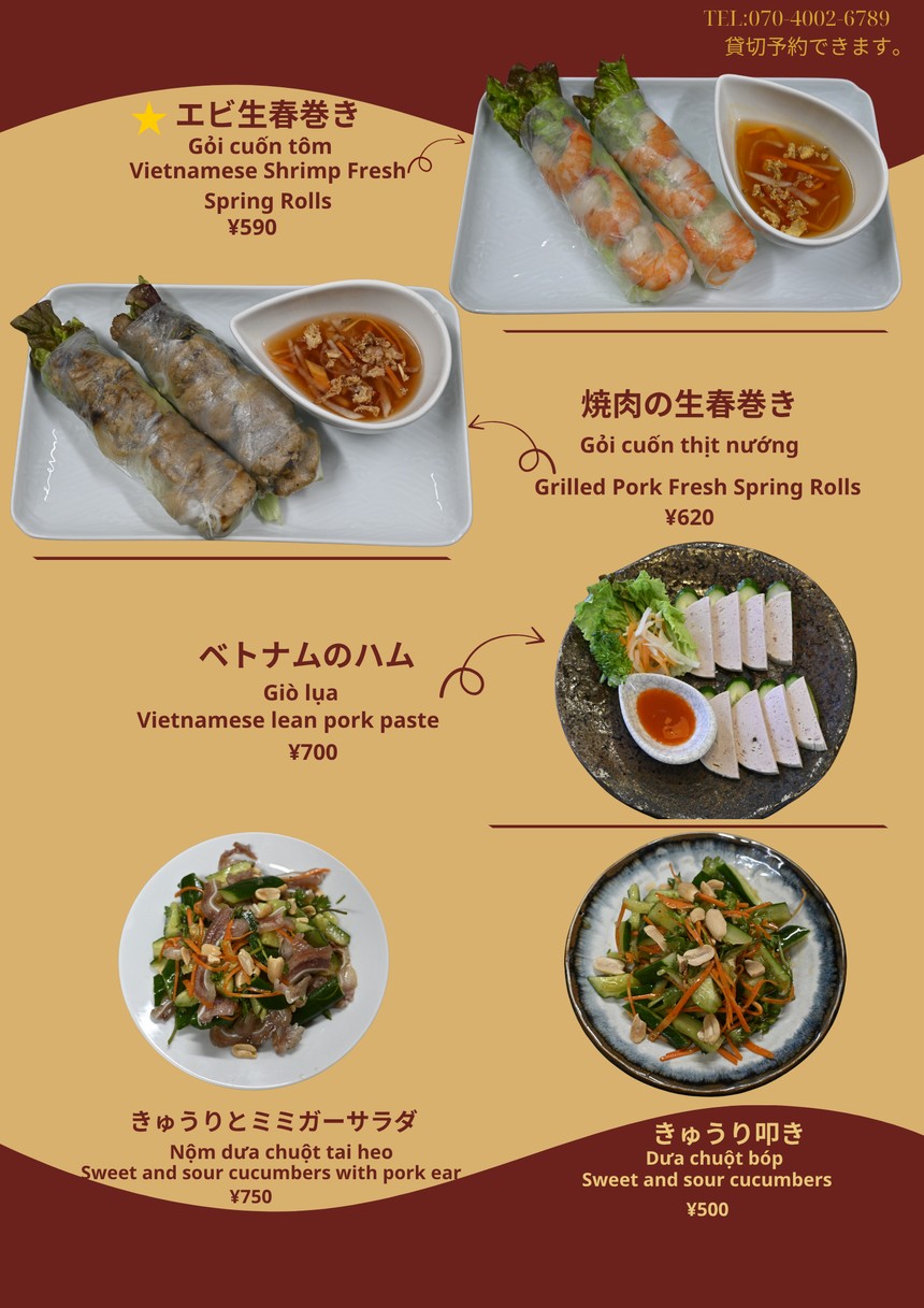 Bếp việt menu 1