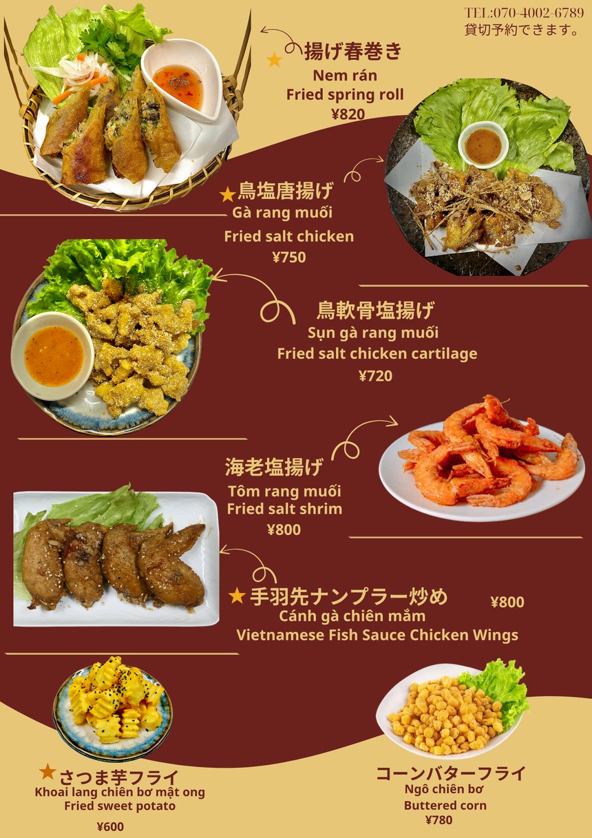 Bếp việt menu 2