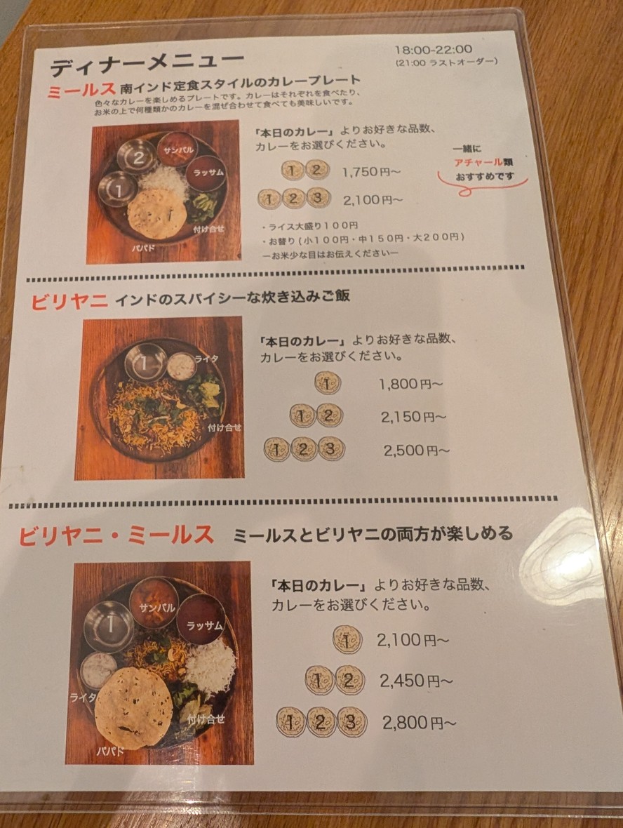 Ōiwa Shokudō menu 5