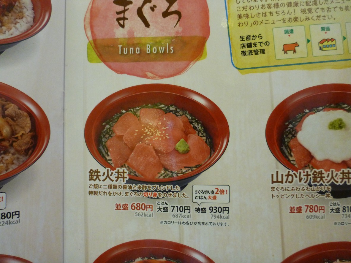 Sukiya menu 2