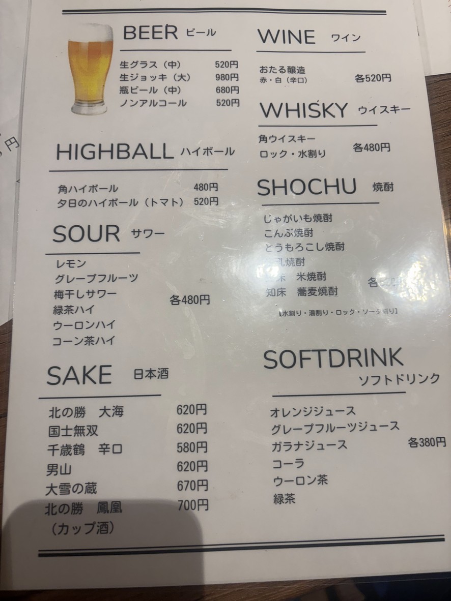 Restaurante Nemuro, mayorista de mariscos de Hokkaido menu 6