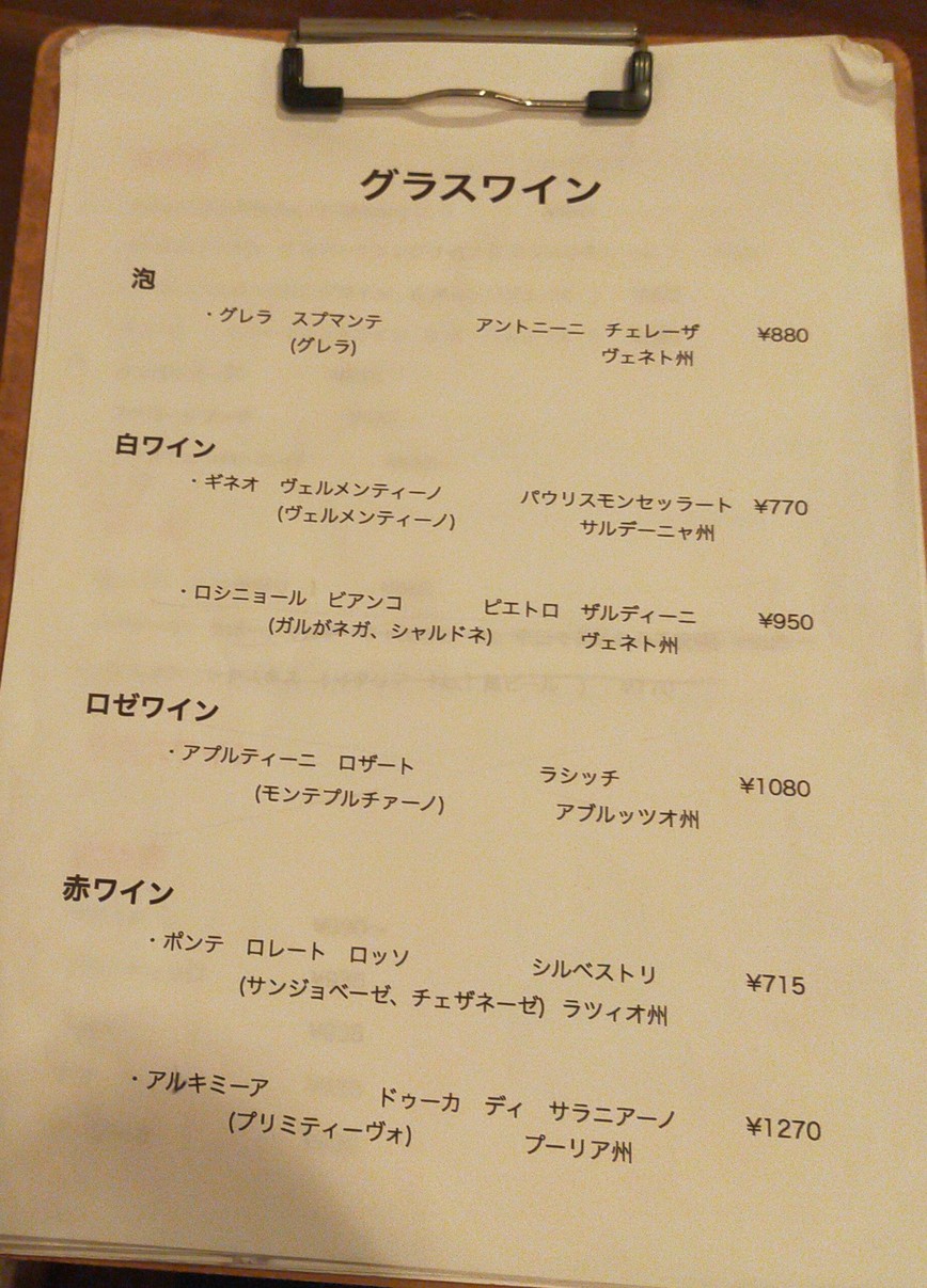 Sapposentu di Aki menu 3