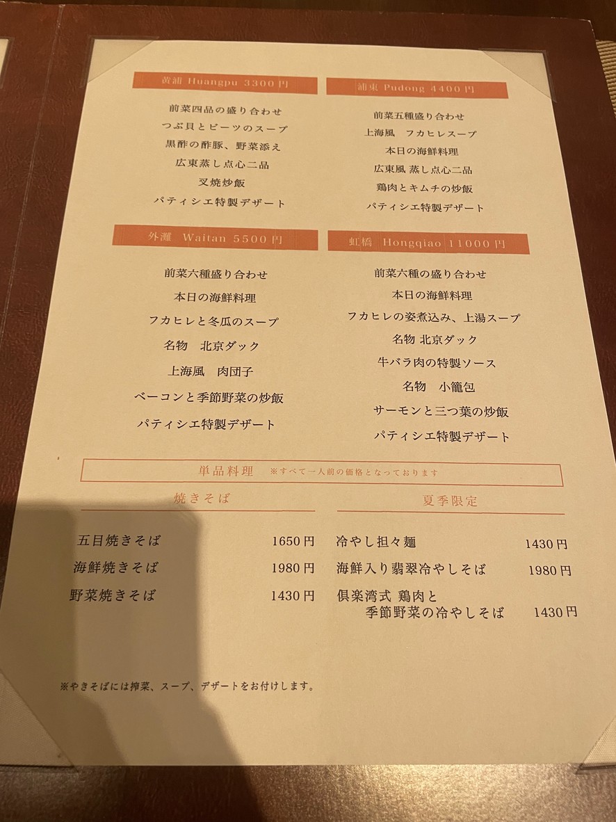 Chūgoku Hanten Kurawan menu 3
