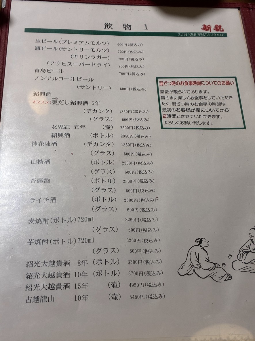 Hongkongmen Shinki Yotsuya menu 4