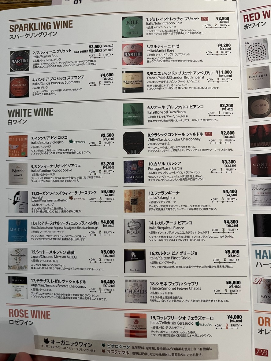 SALVATORE CUOMO & BAR Musashikoyama menu 5